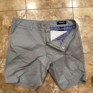 Bonobos Washed Chino Light Grey 7" 30 waist